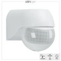 Shada Wandsensor 190112 Weiß, PIR 180°, IP54