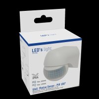 Shada Wandsensor 190112 Weiß, PIR 180°, IP54