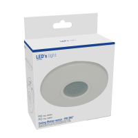 Shada PIR Deckensensor 190125 Weiß, IP20, 360° Erfassungswinkel, 8 m Reichweite