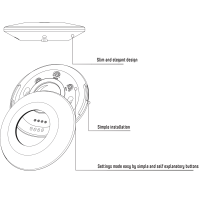 Shada PIR Deckensensor 190125 Weiß, IP20, 360° Erfassungswinkel, 8 m Reichweite