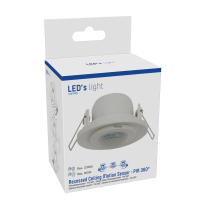Shada PIR-Deckensensor 190127 Weiß, IP20, 360° Erfassung, 8 m Reichweite