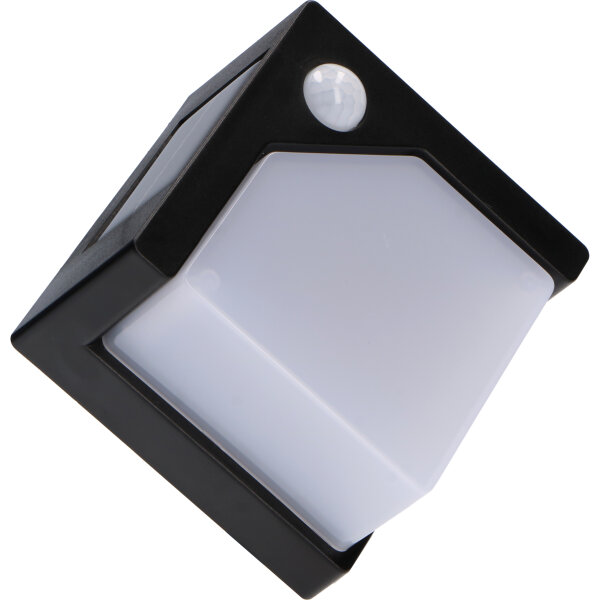 Shada LED Solar-Wandleuchte 1000472 Pretoria Schwarz, mit Bewegungsmelder, IP44