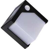 Shada LED Solar-Wandleuchte 1000472 Pretoria Schwarz, mit Bewegungsmelder, IP44