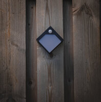Shada LED Solar-Wandleuchte 1000472 Pretoria Schwarz, mit Bewegungsmelder, IP44