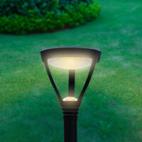 Shada Solar-Außenleuchte mit Erdspieß 1000426 Lima schwarz, warmweiß (3000 K), IP44