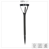 Shada Solar-Außenleuchte mit Erdspieß 1000426 Lima schwarz, warmweiß (3000 K), IP44