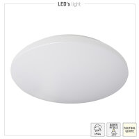 Shada LED Deckenleuchte 810591 IP44, neutralweiß 4000 K, Ø 270 mm, 12 W, 1200 lm