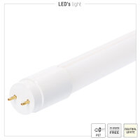 Shada LED-Röhre 610739 T8 G13, 150 cm, 20 W, 3000 lm, neutralweiß (4000 K), 220°, mit PET-Splitterschutz und Starterbrücke