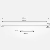 Shada LED-Unterbauleuchte 2400252 neutralweiß (4000 K), 60 cm, 11 W, 1100 lm