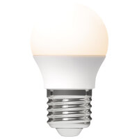 Shada LED SMD Leuchtmittel 620111 Globe G45 E27 Opal, Warmweiß 2700 K, 2,5 W, 250 lm