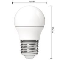 SHADA Led SMD Leuchtmittel - Globe G45 E27 2,5W 250lm 2700K Opal 150°  I 0620111