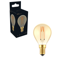 SHADA Led Filament Leuchtmittel - Globe G45 E14 2,5W 136lm 1800K Gold 330°  - dimmbar I 0620190