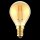 Shada LED Filament Leuchtmittel 620190 Globe G45 E14 Gold, Dimmbar, 1800 K Extra Warmweiß