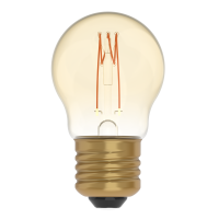 Shada LED Filament Leuchtmittel 620191 Globe G45 E27 Gold, dimmbar, 1800 K, 2,5 W, 136 lm