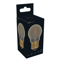 Shada LED Filament Leuchtmittel 620191 Globe G45 E27 Gold, dimmbar, 1800 K, 2,5 W, 136 lm