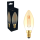 Shada LED Filament Kerze 620192 C35 E14 Gold 2,5 W, Dimmbar, 1800 K Extra Warmweiß