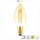 Shada LED Filament Kerze 620192 C35 E14 Gold 2,5 W, Dimmbar, 1800 K Extra Warmweiß