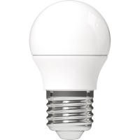 Shada LED SMD Leuchtmittel Globe G45 620112 E27 Opal Warmweiß (2700 K), 4,9 W, 470 lm