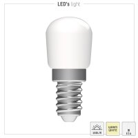 Shada LED SMD Kapsel Leuchtmittel 620205 T26 E14 Opal, warmweiß (2700 K), 2 W, 180 lm
