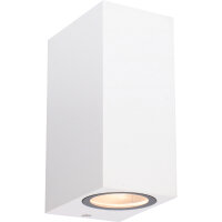 Shada Außenwandleuchte 1000663 San Francisco weiß, 2x GU10, IP44