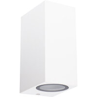 Shada Außenwandleuchte 1000663 San Francisco weiß, 2x GU10, IP44