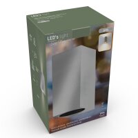 Shada Außenwandleuchte San Francisco 1000665 Grau, ohne Leuchtmittel, 2x GU10, IP44