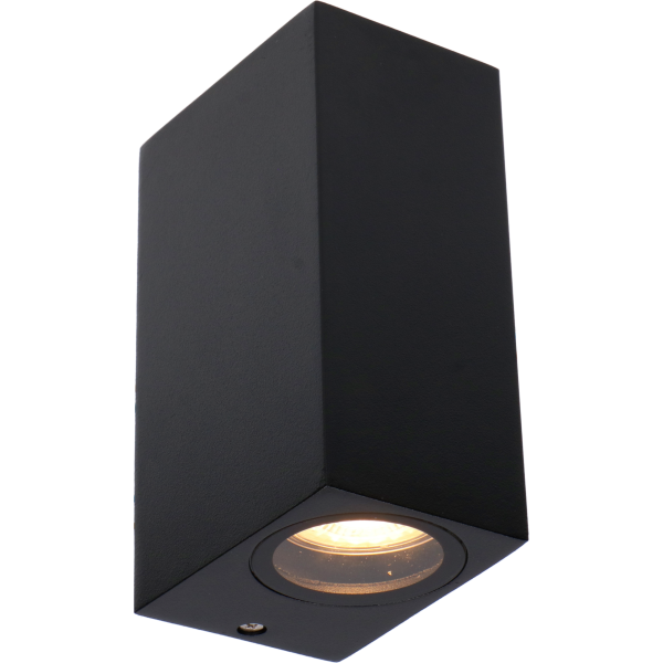 Shada Außenwandleuchte 1000503 San Francisco schwarz, 2x GU10, IP44