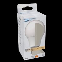 Shada LED SMD Leuchtmittel 620101 A60 E27 Opal Warmweiß 2700 K, 4,9 W, 470 lm