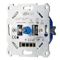 Shada Phasenabschnittdimmer 191011 für 2-Draht-Systeme, 2-250 W, ohne Nullleiter