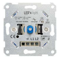 Shada Phasenabschnittdimmer 191011 für 2-Draht-Systeme, 2-250 W, ohne Nullleiter