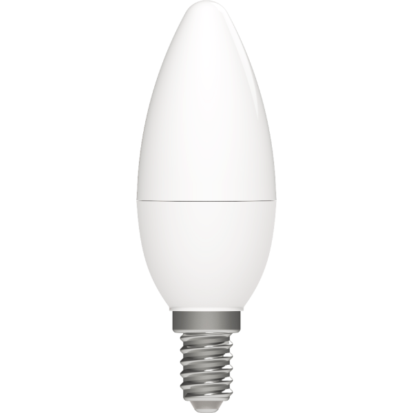 Shada LED SMD Leuchtmittel Kerze 620115 C35 E14 Opal Warmweiß, 4,9 W, 470 lm