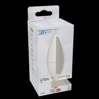Shada LED SMD Leuchtmittel Kerze 620116 C35 E14 Opal Neutralweiß, 4,9 W, 470 lm