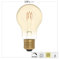 Shada LED Filament Leuchtmittel 620193 A60 E27 Gold, 2,5 W, dimmbar