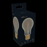 Shada LED Filament Leuchtmittel 620193 A60 E27 Gold, 2,5 W, dimmbar