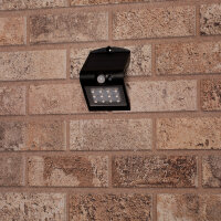 Shada Solar-Außenleuchte 300411 Kyoto Schwarz, mit Bewegungsmelder, IP65
