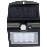 Shada Solar-Außenleuchte 300411 Kyoto Schwarz, mit Bewegungsmelder, IP65