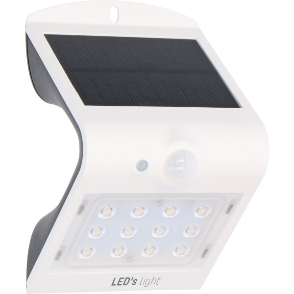 Shada Solar-Außenleuchte Flutlicht 300403 Yokohama Weiß, mit Sensor, IP65