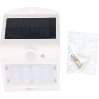 SHADA Solar Außenleuchte - flutlicht 1,5W 220lm 3000K IP65  - Sensor - Weiß  - Yokohama  I 0300403