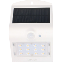 SHADA Solar Außenleuchte - flutlicht 1,5W 220lm 3000K IP65  - Sensor - Weiß  - Yokohama  I 0300403