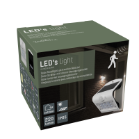 Shada Solar-Außenleuchte Flutlicht 300403 Yokohama Weiß, mit Sensor, IP65