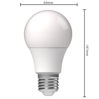Shada LED SMD Leuchtmittel 620102 A60 E27 Opal, warmweiß 2700 K, 8 W, 806 lm