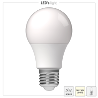 Shada LED SMD Leuchtmittel 620103 A60 E27 Opal, 4000 K Neutralweiß, 8 W, 806 lm