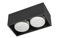 Shada Leuchte ohne Leuchtmittel 2900195 Stahl Schwarz, 2x GX53, schwenkbar, IP20