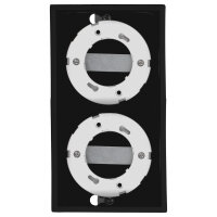 Shada Leuchte ohne Leuchtmittel 2900195 Stahl Schwarz, 2x GX53, schwenkbar, IP20