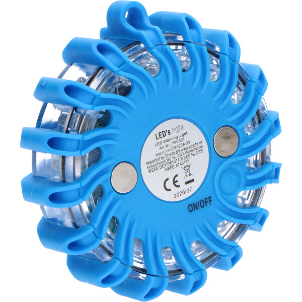 SHADA Sicherheitsleuchte - 2W IP67 CR123 - Blau I 0700501