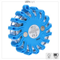 SHADA Sicherheitsleuchte - 2W IP67 CR123 - Blau I 0700501