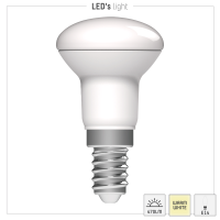 Shada LED SMD-Leuchtmittel Pilzkopf R50 620127 E14 Opal Warmweiß (2700 K), 4,9 W, 470 lm