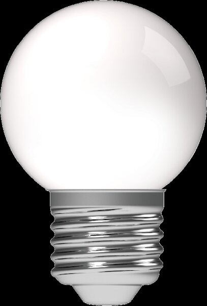 Shada LED SMD Leuchtmittel Globe G45 610394 E27 Opal, Warmweiß 2700 K, 1 W, 40 lm