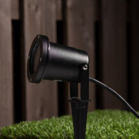 Shada Außenleuchte Samara 1000524 Schwarz, 1xGU10 ohne Leuchtmittel, IP54, mit Erdspieß, 360 Grad drehbar