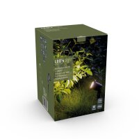 Shada Außenleuchte Samara 1000524 Schwarz, 1xGU10 ohne Leuchtmittel, IP54, mit Erdspieß, 360 Grad drehbar